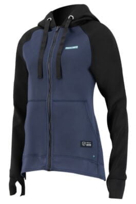 prolimit neopreen zip top hooded 1.5nn zodiac slate zwart dames