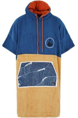 wave hawaii flow bamboo poncho