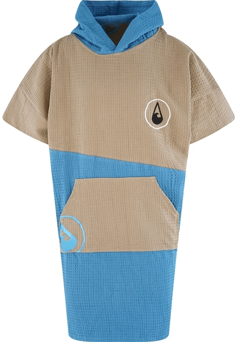wave hawaii travel poncho blauw