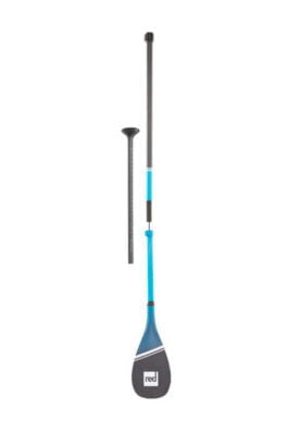 red paddle co hybrid 50% carbon blauw 3-delige verstelbare sup peddel