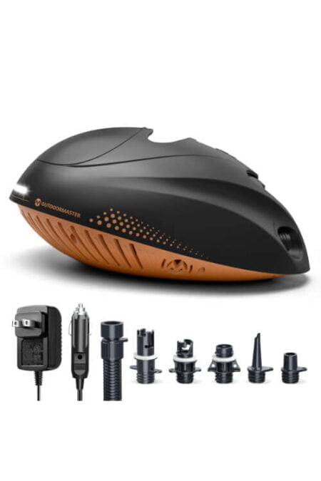 outdoor master whale elektrische sup pomp met accu