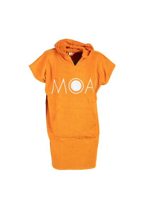 Moai Kids Poncho Oranje